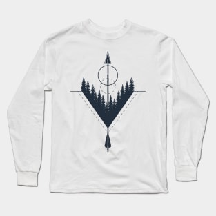 Arrow. Geometric Style Long Sleeve T-Shirt